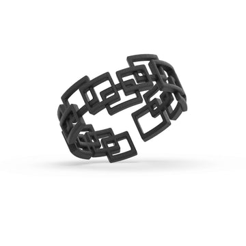 Bracciale Emily di Siño Milano, fascia di maglie quadrate in stampa 3D